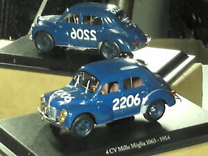 【送料無料】ホビー　模型車　車　レーシングカー ルノーミッレミリアbelle renault 4cv 1063 mille miglia 1954 eligor