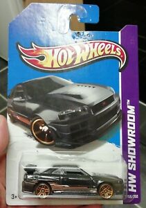 【送料無料】ホビー　模型車　車　レーシングカー ホットホイールスカイラインブラックマップhot wheels nissan skyline gtr r34 noir 2013 bad carte