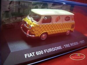 【送料無料】ホビー　模型車　車　レーシングカー フィアットトレロッシ143 fiat 600 coriasco furgone tre rossi 1957