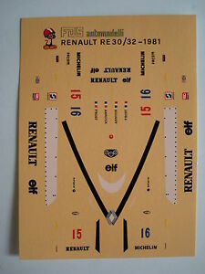 【送料無料】ホビー　模型車　車　レーシングカー デカールルノープロストf1 decal 143 renault r3032 1981 prostarnoux