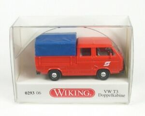 【送料無料】ホビー　模型車　車　レーシングカー ダブルキャビンovw t3 cabine double obb 187 wiking