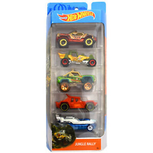 【送料無料】ホビー　模型車　車　レーシングカー ホットホイールジャングルラリーhot wheels 5 vehicule jungle rally
