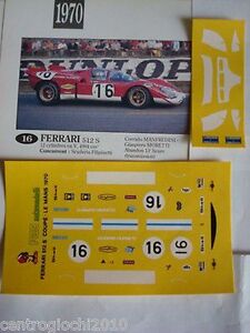 【送料無料】ホビー　模型車　車　レーシングカー デカールキットフェラーリルマンスクーデリアdecals kit 143 ferrari 512s le mans 1970 scuderia filippinetti
