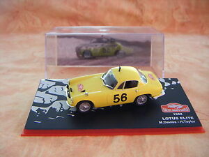 【送料無料】ホビー　模型車　車　レーシングカー ラリーカーロータスエリートモンテカルロラリーネットワークvoiture rallye lotus elite rallye monte carlo 1962 143 eme ixo altaya