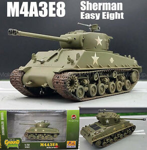 【送料無料】ホビー　模型車　車　レーシングカー アメリカシャーマンダイカストモデルwwii us m4a3e8 sherman easy eight 172 finished no diecast easy model 13,244円
