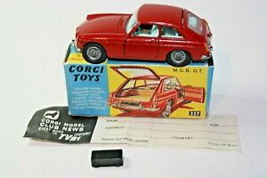 【送料無料】ホビー　模型車　車　レーシングカー コーギーグアテマラオリジナルボックスcorgi 327 mgb gt, excellent etat dans boite dorigine