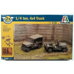 【送料無料】ホビー　模型車　車　レーシングカー トン×トラックジープアセンブリキットitaleri 7506 14 ton 4x4 camion jeep willys 172 kit de montage complet