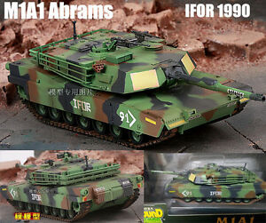 【送料無料】ホビー　模型車　車　レーシングカー ヨーロッパカムフラージュタンクモデルus mbt m1a1 abrams ifor europe 1990 camouflage tank 172 assembled easy model