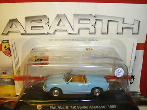 【送料無料】ホビー　模型車　車　レーシングカー フィアットアバルトクモパンフレットアシェット143 abarth fiat 750 spider allemano 1958 brochure hachette n 20