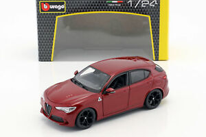 【送料無料】ホビー　模型車　車　レーシングカー アルファロメオalfa romeo stelvio rouge 124 bburago