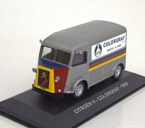 【送料無料】ホビー　模型車　車　レーシングカー シトロエンタイプシルバー143 altaya citroen type h colorgraf 1958 silver