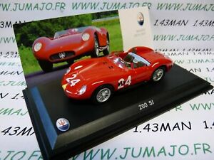 【送料無料】ホビー　模型車　車　レーシングカー レオモデルマセラティマセラティコレクションmas4s voiture 143 leo models maserati collection 200 si 1957