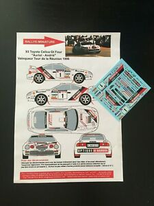 【送料無料】ホビー　模型車　車　レーシングカー デカールトヨタセリカグアテマララリーラリータワーdecals 143 toyota celica gt 4 auriol tour de la reunion 1996 rallye rally wrc 12,395円