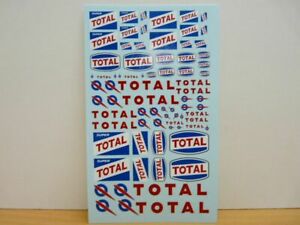 【送料無料】ホビー　模型車　車　レーシングカー ロゴデカールセットset decalcomanies logo total 124 118