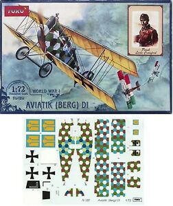 【送料無料】ホビー　模型車　車　レーシングカー ベルクデカールaviatik berg d1 172 toko decals incomplete raro