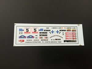 【送料無料】ホビー　模型車　車　レーシングカー デカールランチアコスタブラバラリーラリーdecals 143 lancia stratos hf de bragation costa brava 1980 rallye rally wrc