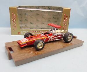 【送料無料】ホビー　模型車　車　レーシングカー イタリアロフェラーリcf17090 brumm italy oro r171 ferrari 312 f1 1968 n26 143