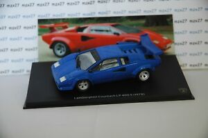 【送料無料】ホビー　模型車　車　レーシングカー ランボルギーニネットワークアシェットvoiture lamborghini n4 countach lps 400 s 143 eme ixo hachette auto plus