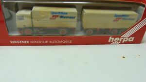 【送料無料】ホビー　模型車　車　レーシングカー ホセミトレーラサリボックスオンherpa ho 187 824000 daf semi remorque modelise sali neuf boite