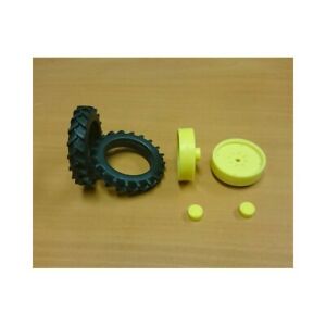 【送料無料】ホビー　模型車　車　レーシングカー スケールホイールroue etroite avant 48 mm jaune echelle 132eme ? a32