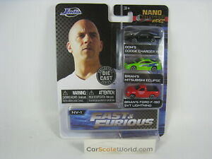 【送料無料】ホビー　模型車　車　レーシングカー ロードエクリプスハリウッドシリーズfast and furious charger eclipse f150 4cm nano hollywood series jada toys 12,395円