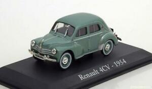 【送料無料】ホビー　模型車　車　レーシングカー ルノー143 altaya renault 4cv 1954 greenmetallic