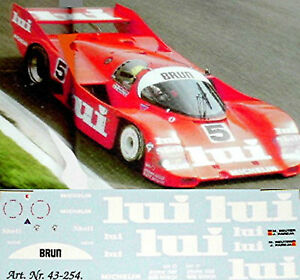 【送料無料】ホビー 模型車 車 レーシングカー ポルシェブラウン#デカールデカールporsche 962 brun specifiant 5 143 decalque decalcomanie