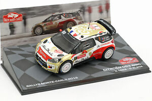 【送料無料】ホビー　模型車　車　レーシングカー シトロエン＃モンテカルロラリーエレナcitroen ds3 wrc 1 vainqueur rallye monte carlo 2013 lagrow, elena 143 altaya