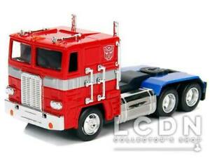 【送料無料】ホビー　模型車　車　レーシングカー トランスtransformers g1 autobot optimus prime 132 99477 jada toys