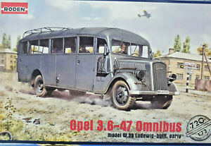 【送料無料】ホビー 模型車 車 レーシングカー オペルオムニバスローデンキットopel 3647 omnibus w39 ludewig build early roden kit 720 172