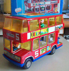 【送料無料】ホビー　模型車　車　レーシングカー スペインバスobertoys espagne grand fer blanc friction bus boxed 1970 s