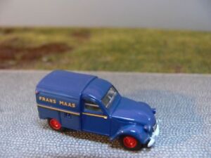 【送料無料】ホビー　模型車　車　レーシングカー シトロエンマース187 brekina citroen 2cv kastenente frans maas nl 14146
