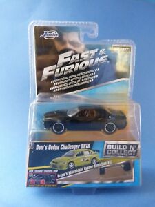【送料無料】ホビー　模型車　車　レーシングカー ビルドダッジチャレンジャーjada build n collect fast amp; furious doms dodge challenger srt neuf 8cm