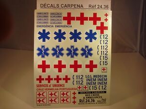 【送料無料】ホビー　模型車　車　レーシングカー デカールコロラドdecals 124 croix rouge et ambulances colorado 2436 12,056円
