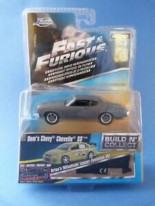 【送料無料】ホビー　模型車　車　レーシングカー ビルドjada build n collect fast amp; furious doms chevy chevelle ss neuf 8cm