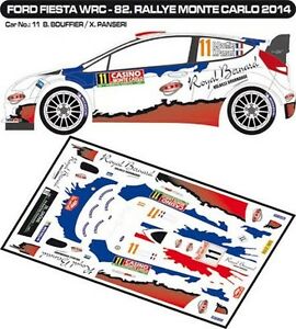 【送料無料】ホビー　模型車　車　レーシングカー デカールフォードフィエスタ＃モンテカルロエリアdecals 143 ford fiesta wrc 11 bouffier monte carlo 2014 mfzone d43273