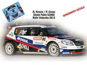 【送料無料】ホビー　模型車　車　レーシングカー デカールシュコダファビア＃ガルデマイスターラリーdecals 143 skoda fabia s2000 3 kresta rallye de valasske 2012 ncm053