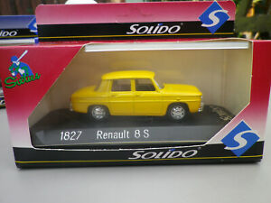 【送料無料】ホビー　模型車　車　レーシングカー フランスルノーボックスsolido france 143 renault 8 s jaune, ref 1827 comme neuf en boite