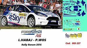 【送料無料】ホビー　模型車　車　レーシングカー デカールフォードフィエスタラリーdecal 143 ford fiesta r5 esky habaj rally barum 2016