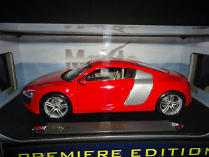 【送料無料】ホビー　模型車　車　レーシングカー アウディmaisto audi r8 rouge 118 boite peut etre different｜hokushin