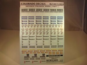 【送料無料】ホビー　模型車　車　レーシングカー デカールロゴタイヤパーツコロラドdecals 124 differents logos pneumatiques part 1 colorado 2424