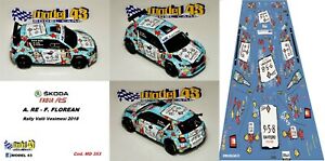 【送料無料】ホビー　模型車　車　レーシングカー デカールシュコダファビアラリーバリdecal 143 skoda fabia r5 re rally valli vesimesi 2018 12,735円