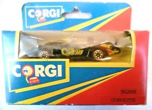 【送料無料】ホビー　模型車　車　レーシングカー ビンテージダイカストコルベットvintage diecast modelcret corgi corvette vette amp; flammes 90200circa 1991