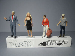 【送料無料】ホビー　模型車　車　レーシングカー セットペンキ4 figurines 143 set 291 les voyageurs vroom a peindre unpainted