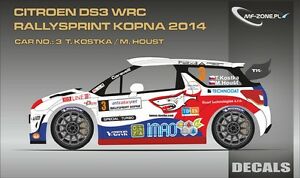 【送料無料】ホビー 模型車 車 レーシングカー デカールシトロエン#コストカdecals 143 citroen ds3 wrc 3 kostka rallysprint kopna 2014 d43315