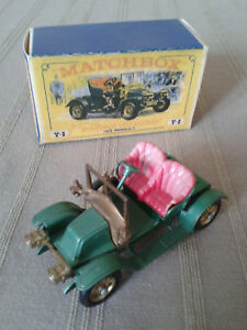 【送料無料】ホビー　模型車　車　レーシングカー ルノーマッチサイズモデルmatchbox king size models of yesteryear y2 renault 1911 boxed