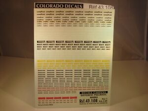 【送料無料】ホビー　模型車　車　レーシングカー デカールロゴタイヤパーツコロラドdecals 143 differents logos pneumatiques part 1 colorado 43108