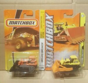 【送料無料】ホビー　模型車　車　レーシングカー マッチアースブレーカカードバッチmatchbox ground breaker lot de 2, comme neuf on card