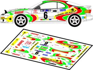 【送料無料】ホビー　模型車　車　レーシングカー デカールトヨタセリカ＃ホロヴィッチラリーdecals 143 toyota celica 6 holowczyc rallye krakowski 1995 d43069