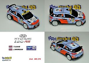 【送料無料】ホビー 模型車 車 レーシングカー デカールヒョンデセラーラリーイープルdecal 143 hyundai i20 r5 cave rally ypres 2017
